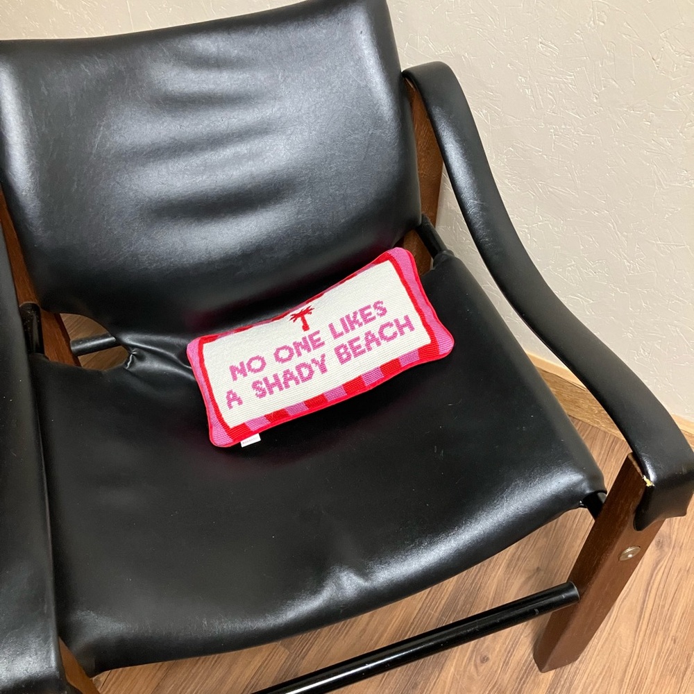 Furbish Red, Hot Pink and White Accent Pillow   Vibrant Home Decor